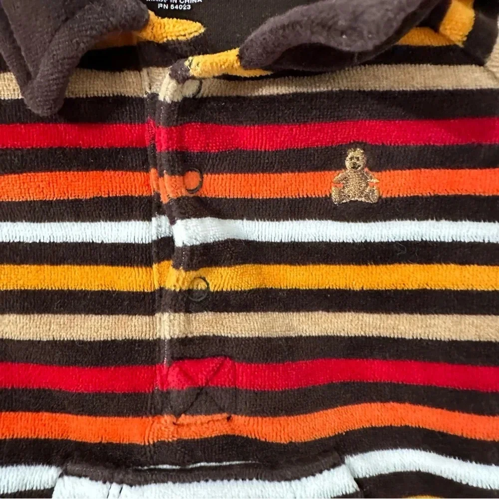 Gap Boys 0-3 months Velvet Striped Romper